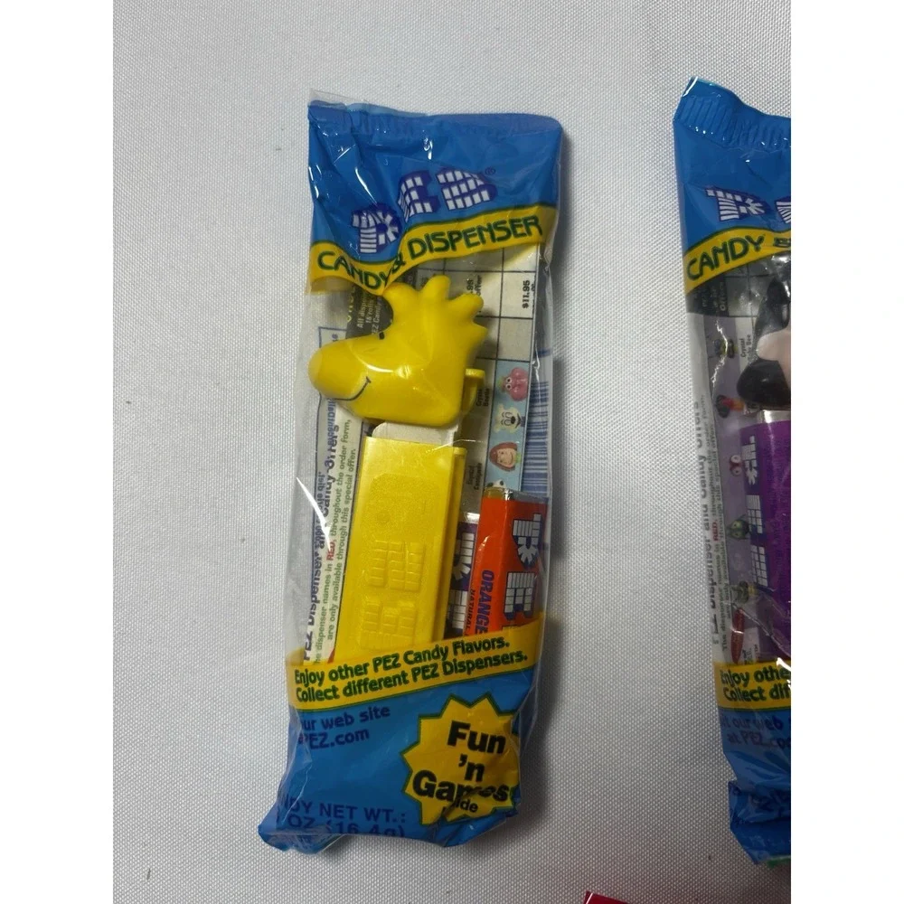 Peanuts Pez Dispensers Lot 5 Charlie Brown Snoopy Peppermint Patty Woodstock Vtg